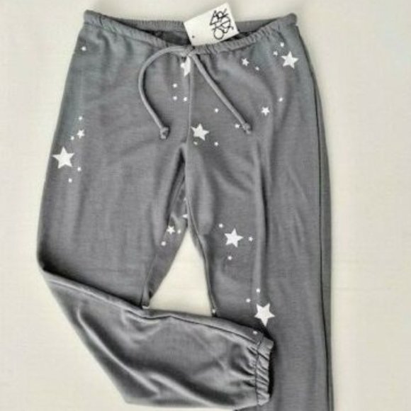 Chaser Star Print Sweatpant Joggers Grey - Picture 3 of 4